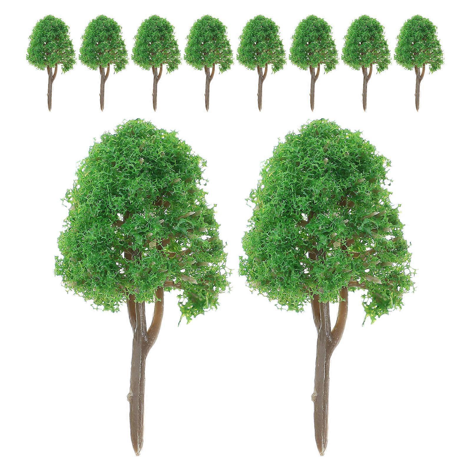 Scenery Model Tree for Landscape Model Train Scenery 40Pcs Green
