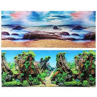 Hintergrundpapier für Aquariendekoration, hochauflösender Aufkleber