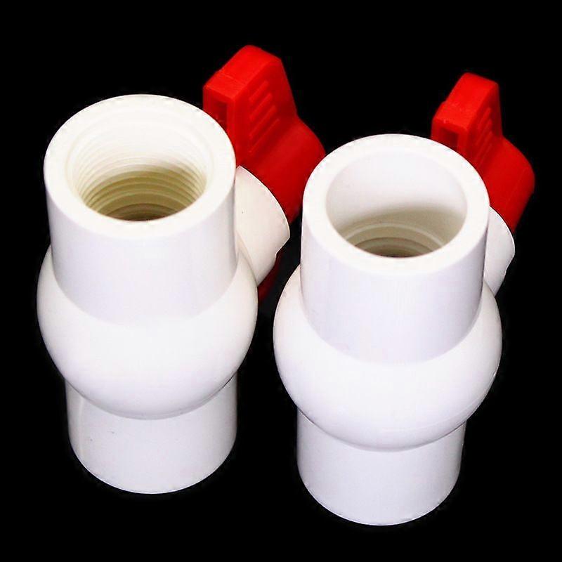 2pcs Open/Close Valve, White 25mmVEBTles