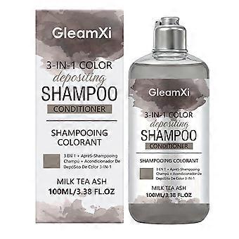 Champú de color, acondicionador con pigmentos de color Colorwash, color y cuidado mientras limpias el cabello, champú para teñir el cabello con poca espuma, champú 3 en 1 con pigmentos de color