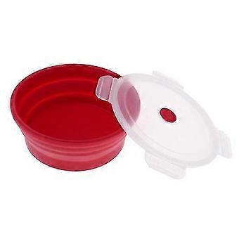 Silicone Collapsible Bowl Food Grade Camping Travel Bowl with Lid Heat Resistant
