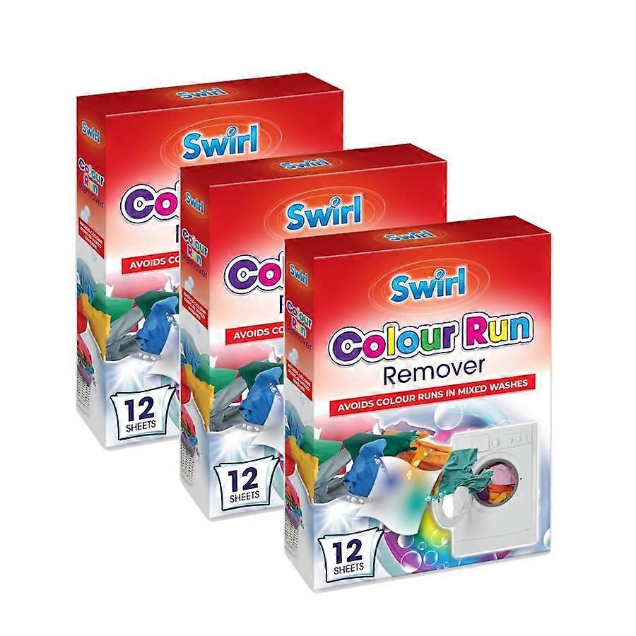 3 X Swirl Colour Run Remover - 12 Pack