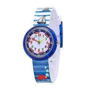 Unieke en kindvriendelijke horloges voor kinderen met cartoonfiguren, ideaal voor schoolactiviteiten, in meerdere kleuren, met quartz uurwerk (1 set).