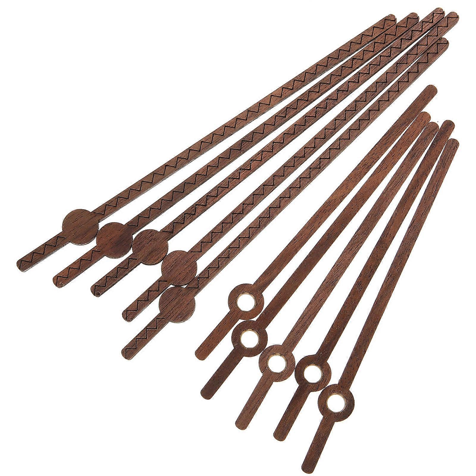 Elegant Clock Hands Wooden Clock Pointers for Wear-Resistant Replacement 5Sets