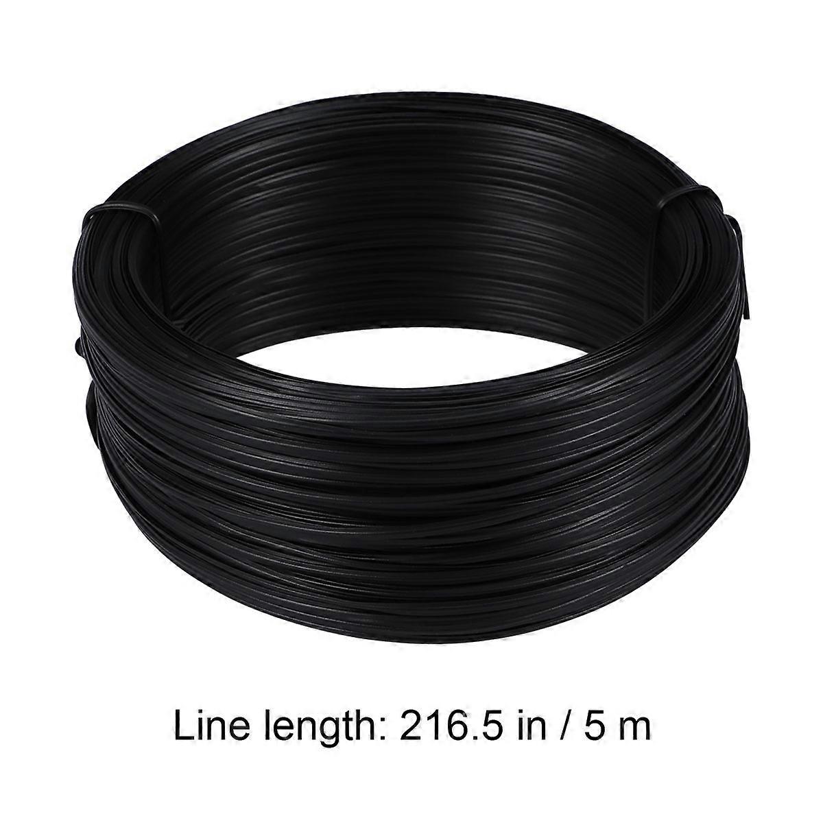 55 meter PVC limbelagt trådbinding Havetrådsbinding jerntråd (sort)
