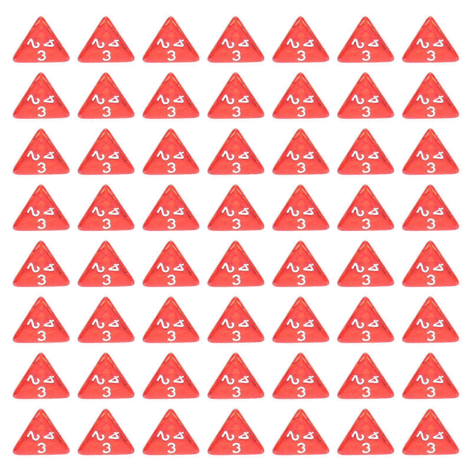 60Pcs Multi-Sided Dices Polyhedral Dice Set D4 D&D TRPG Cup Games (Red)