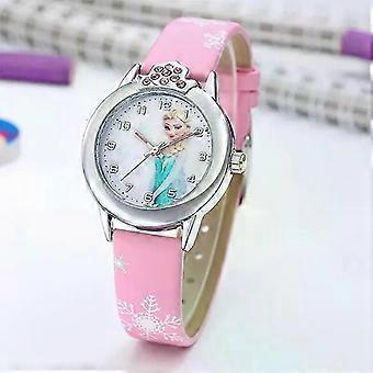 Orologio per bambini da principessa cinturino in vera pelle Regalo per orologio da cartone animato per bambini carino