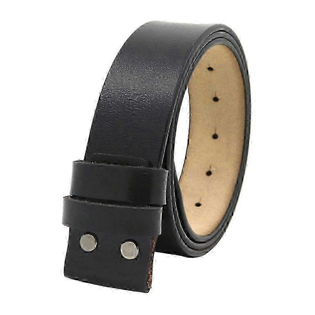 38 mm brett läderrem utan spänne