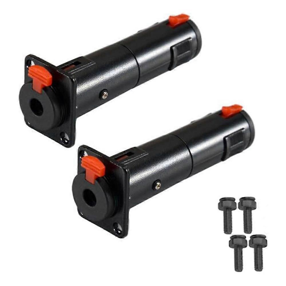 2 Pack D-Type 6.35mm Audio Socket Adapter Converter Balanced Jack Panel Mount Adapter Socket