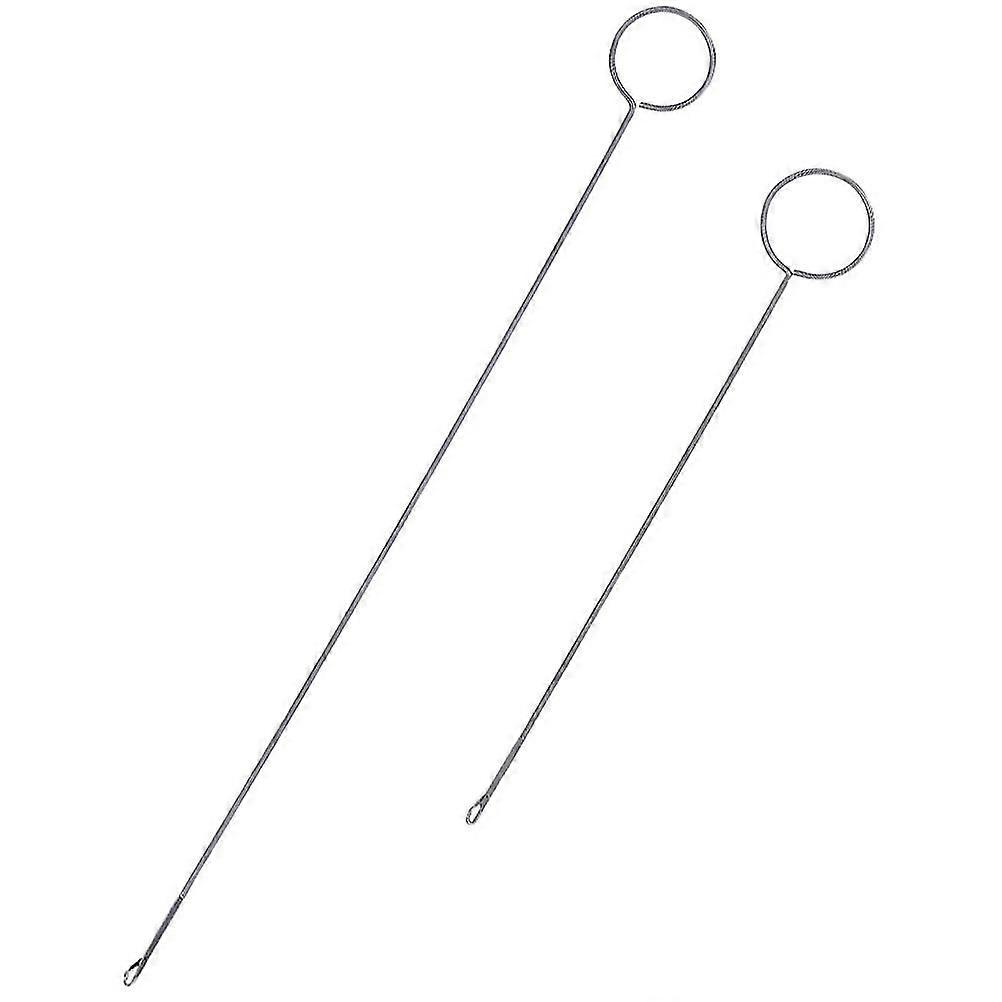2pcs Threader Tools For String Threading Tools Drawstring Threader Loop Turner Hook Metal Threader