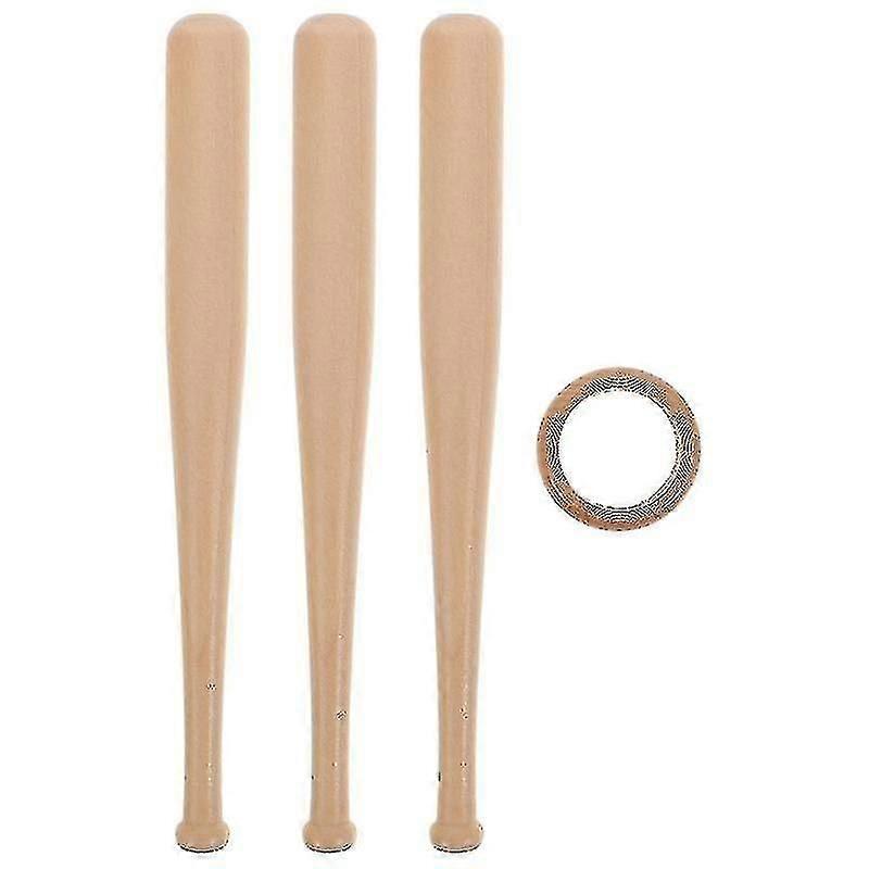 1 Set de lemn Mini Baseball Bats Forma baseball titular baseball Stand