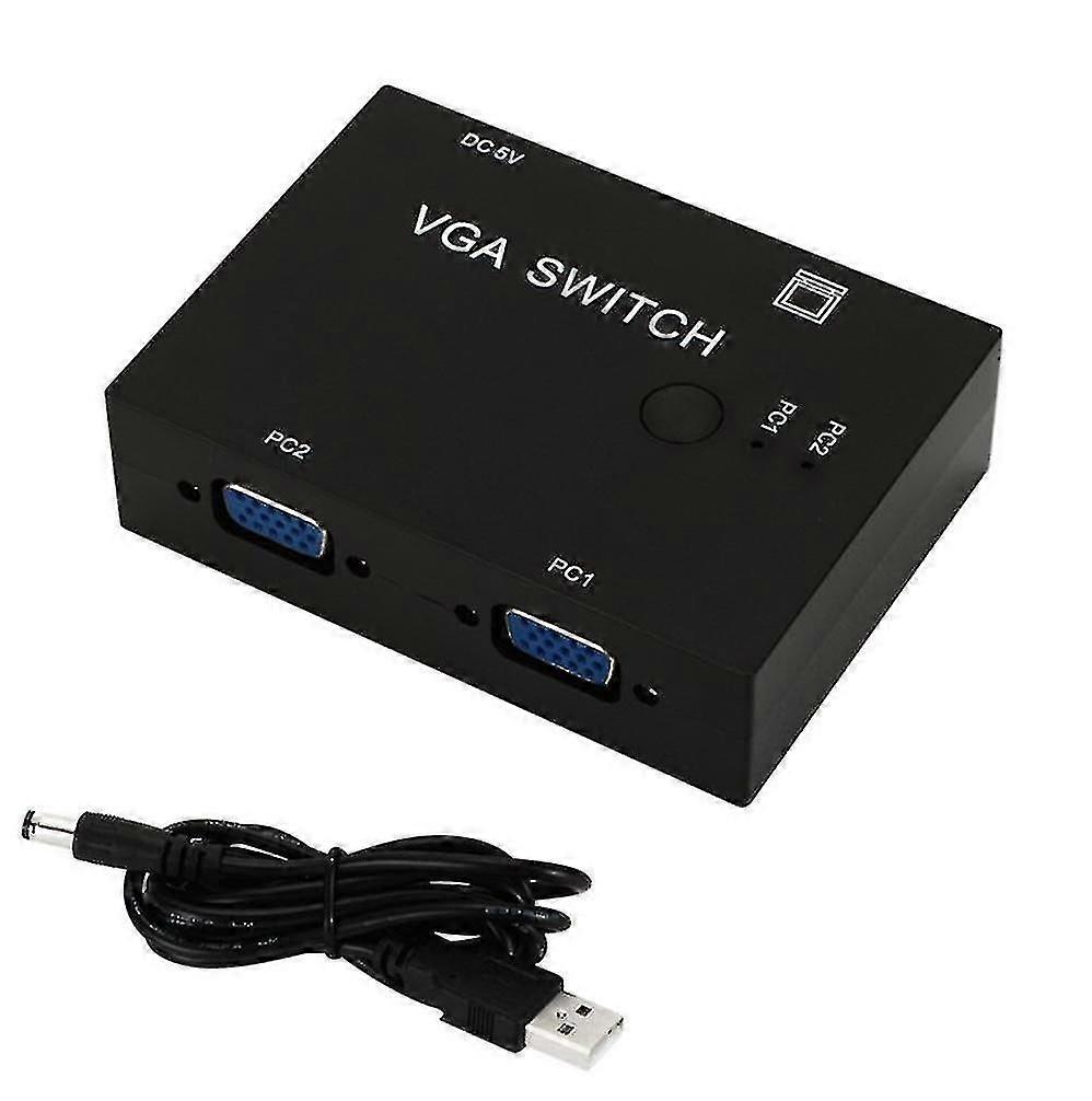 Computer Vga Switch 2 Input 1 Output Vga 2 Port Switch Computer Host Switching Converter