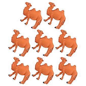 8pcs Miniature Camel Sand Table Ornaments Mini Desert Camels Figurine Adornments