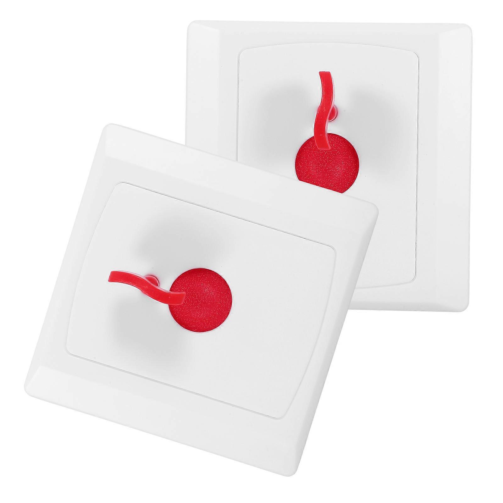 2Pcs SOS Call Button Emergency Call Button Wall Mount Alert Button for The Elderly Patients Disabled
