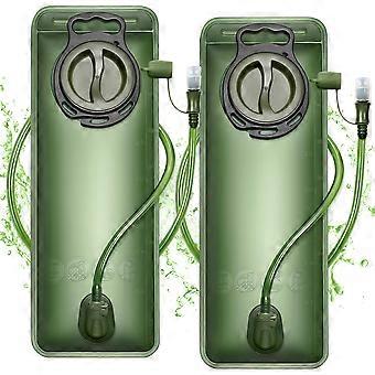 3L Hydration Bladder 2 Pack Leak Proof BPA Water Reservoir for Hiking Camping Backpack