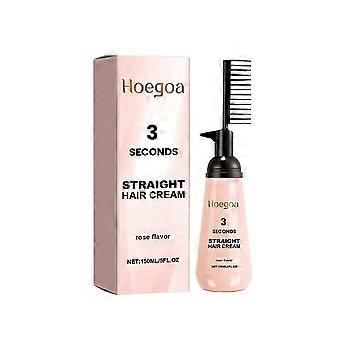 Pink Smooth Hair Straightening Cream for Frizz Control and Shine with Hair Repair and Anti-Static Benefits