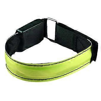 USB Rechargeable LED Running Armband for Runners Bright Safety Lights Adjustable Comfort Fit for Cycling Hiking Camping Night Outdoor Activities 26-27