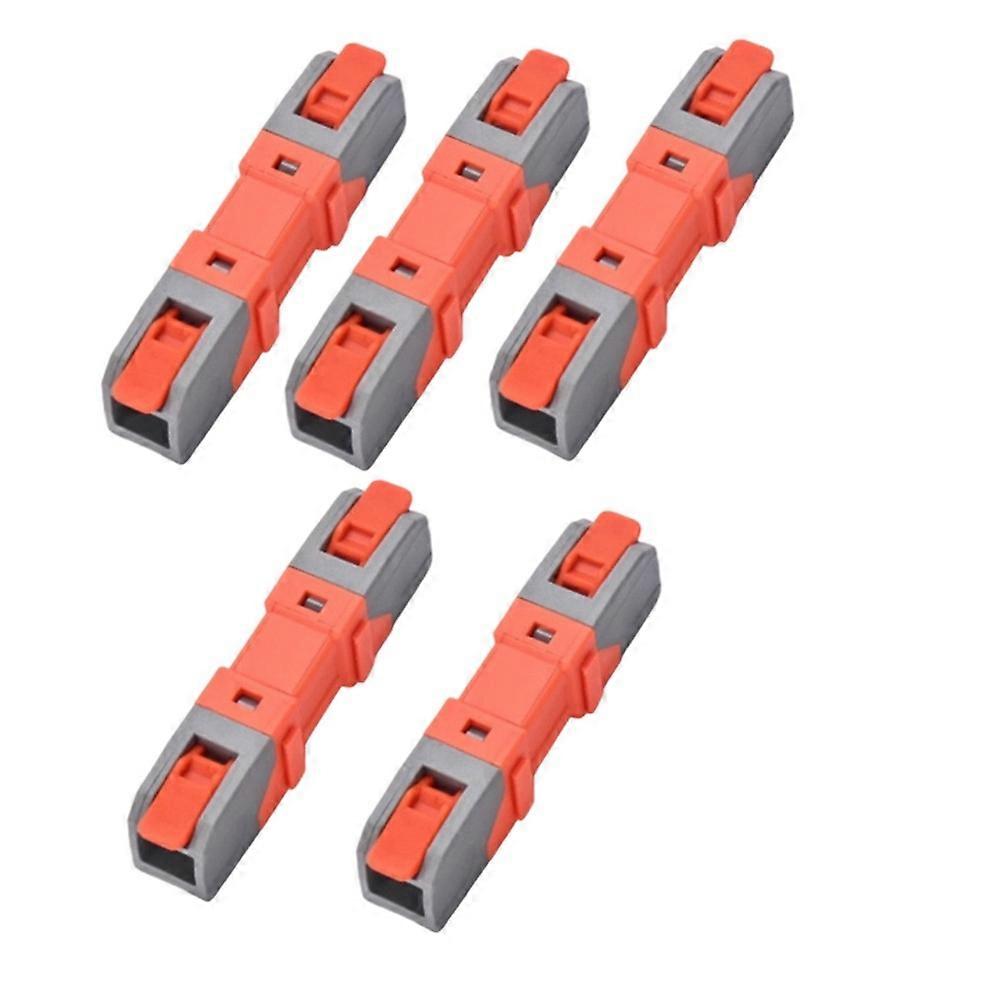 5PCS Electrical Quick Terminal Blocks Lever Universal Compact Cable Wire Connectors Plugable Spliceable
