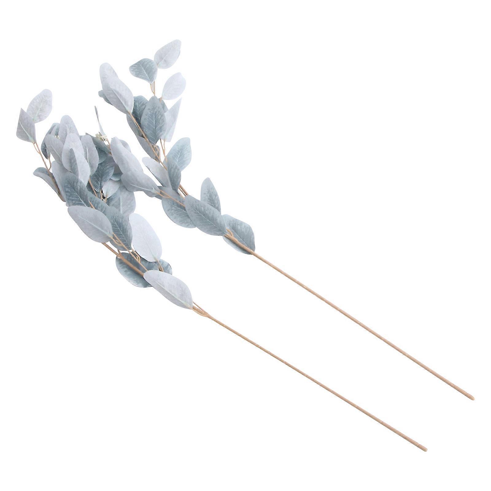 2PCS Emulation Eucalyptus Leaf Decoration Simulation False Bouquet Ornament