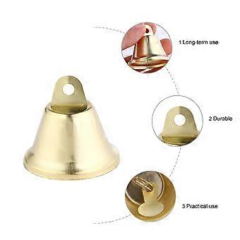 Golden Christmas Bells Metal Little Bells Decor for Pet Accessories 20Pcs