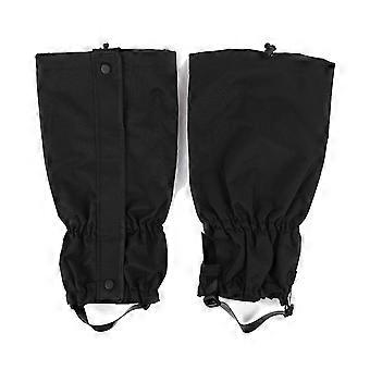 Waterproof Hiking Leg Gaiters for Boots, Adjustable All‑Season Outdoor Protection, Black One Size