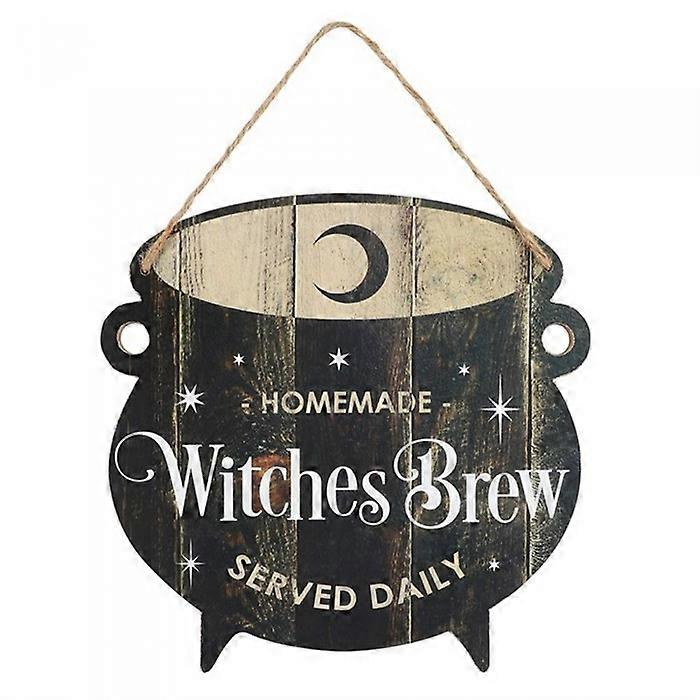 Something Different Witches Brew Cauldron Halloween Door Sign