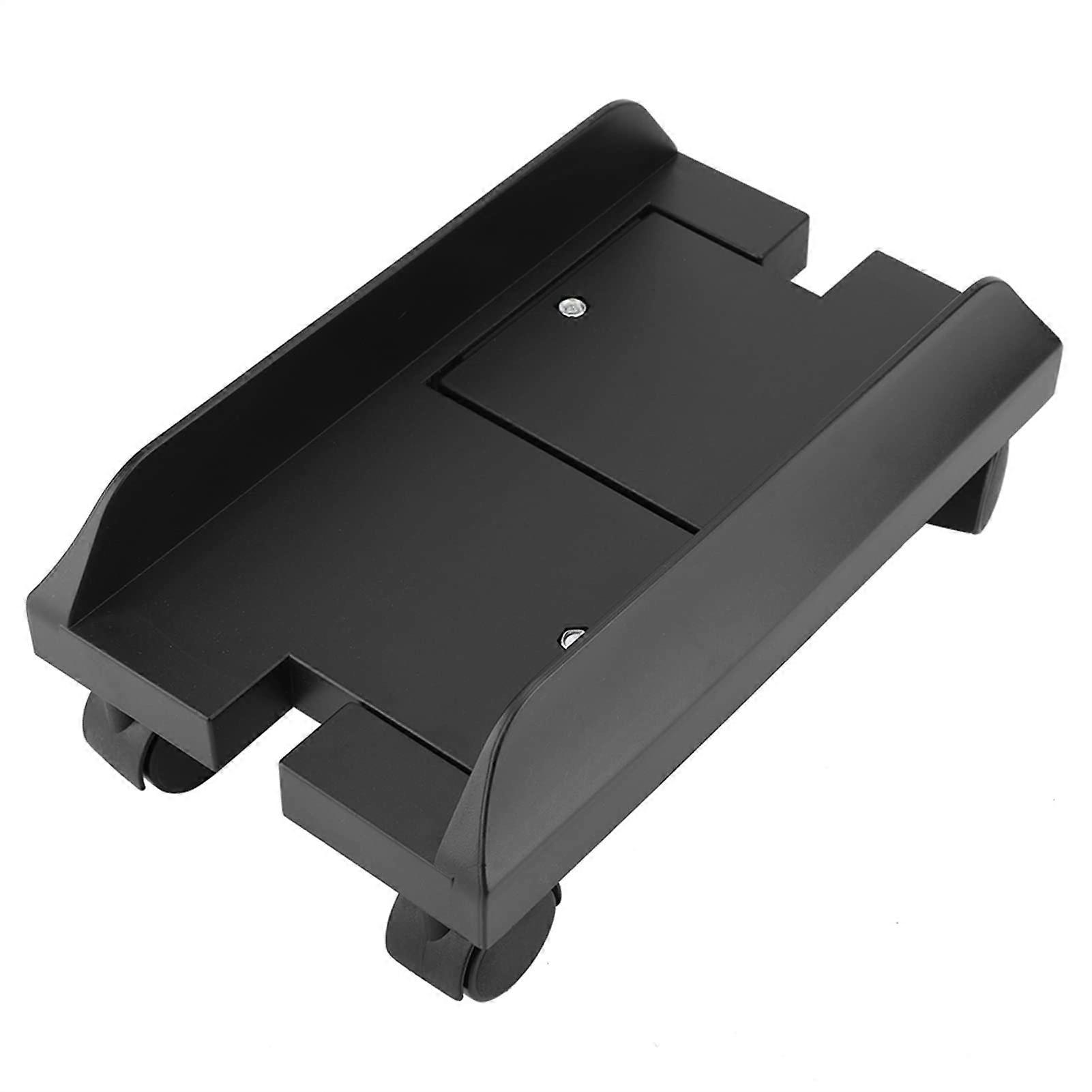 CPU Stand with Wheels, Adjustable Computer Tower Stand, Heavy Duty, Black