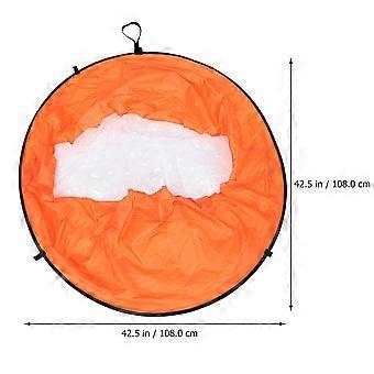 PVC Wind Oars Canoe Paddle Portable for Kayak Use 1Pcs Orange