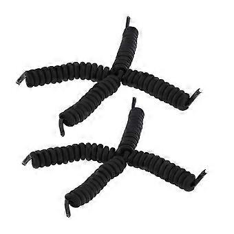 4x Spiral Coil Elastic Spring No Tie Shoelaces for Running