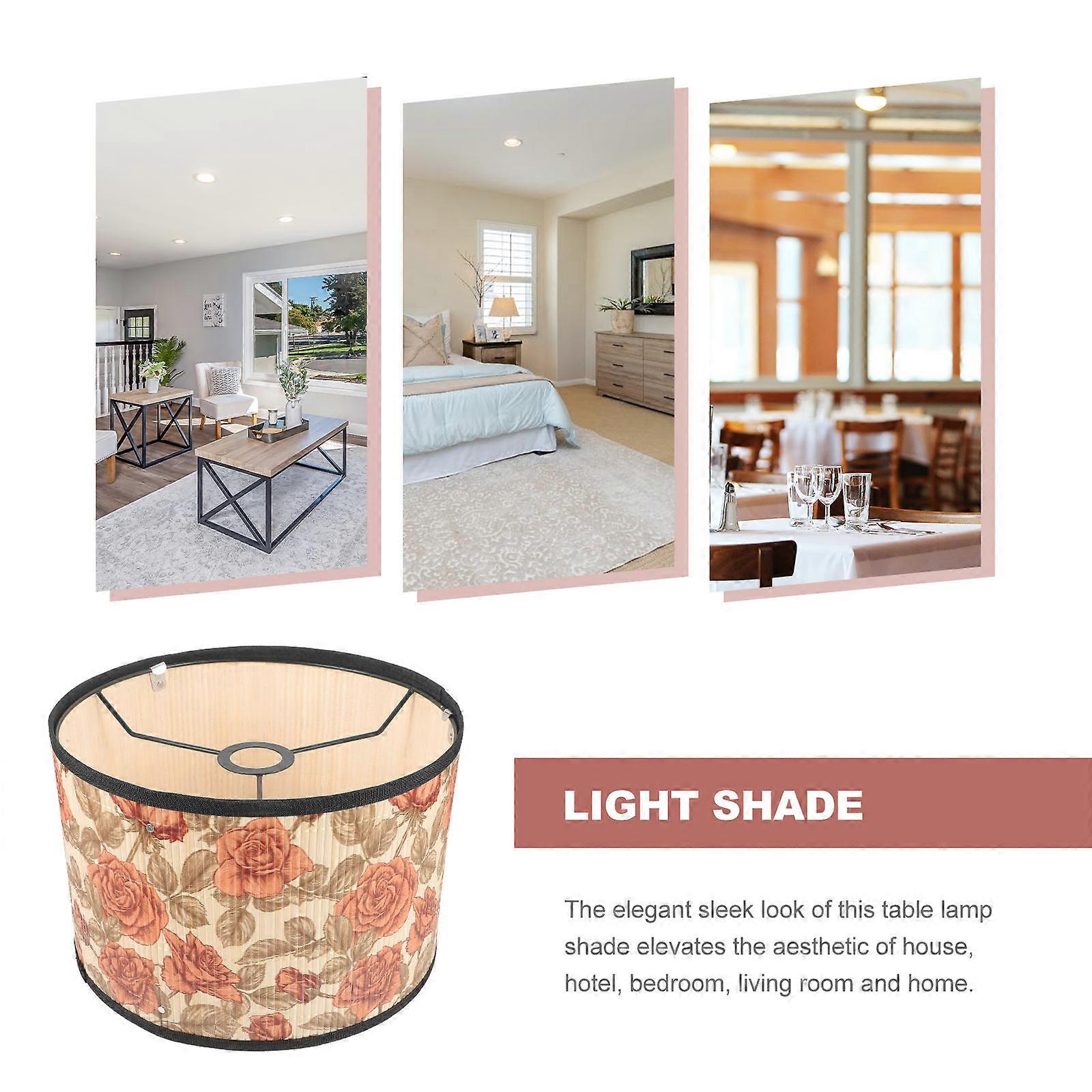 Assorted Color Bamboo Lampshade for Table Lamp with Stable Structure