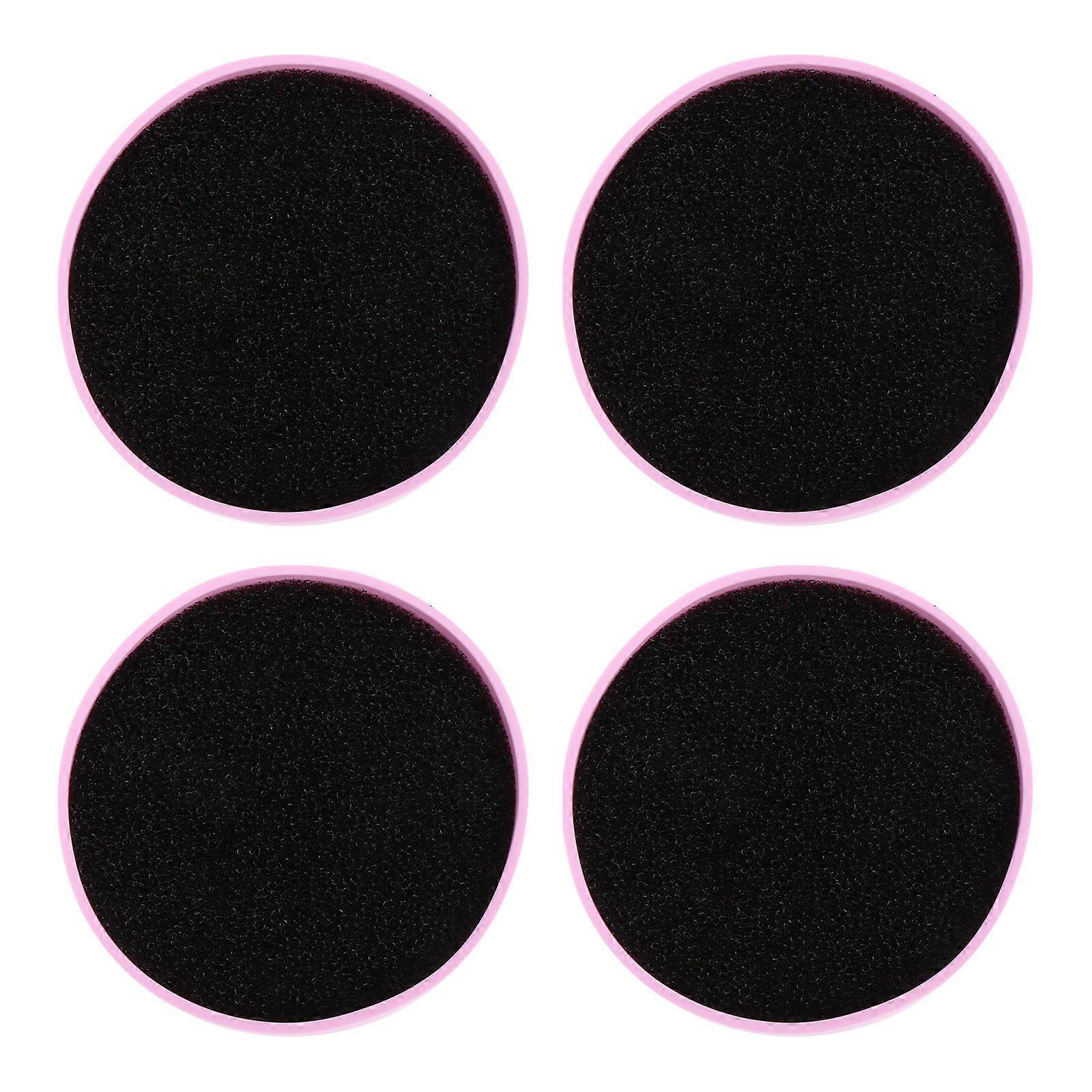 Violet Makeup Brush Cleaning Sponge Pad for Eye Shadow 4Pcs Set