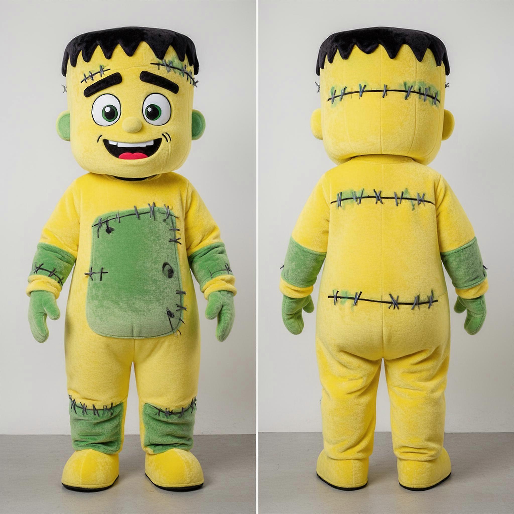 MASTICOT Lemon Yellow Rounded Frankensteins Monster Mascot