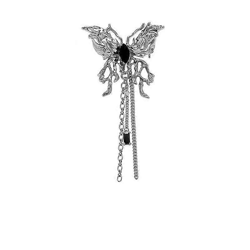 Butterfly tassel brooch