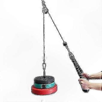 Cabo de aço reforçado de 5 mm para equipamentos de ginástica, compatível com sistemas de polias e aparelhos de treino domésticos.