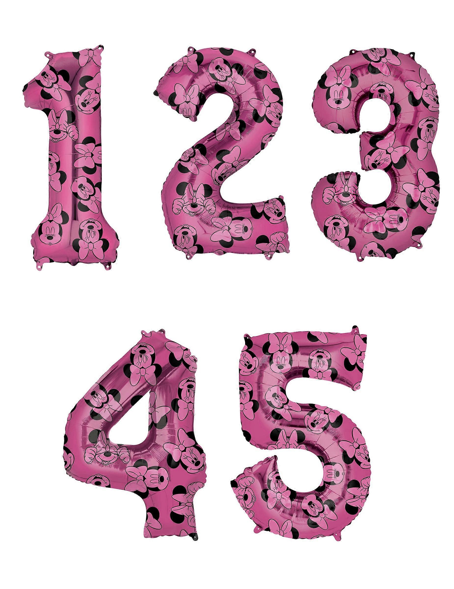 Minnie number foil balloon 66 cm