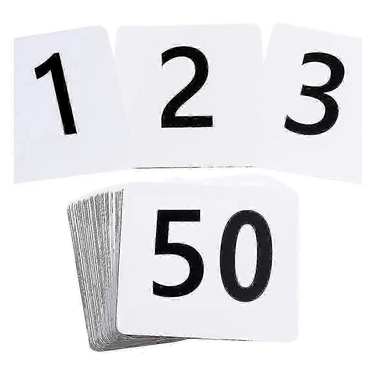 50pc 3.7x4in Double-Sided Table Cards
