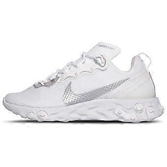 Nike React Element 55 Low top Marathon Running Shoes Women's White CN0147-100
