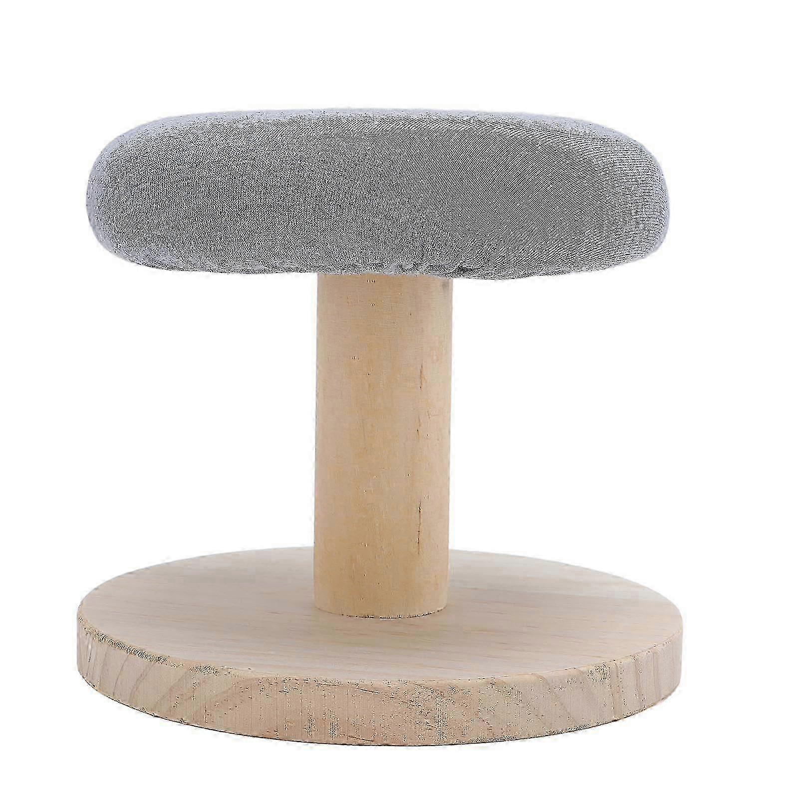 hard Ironing Board Stool Multifunctional Stable Solid Wood Small Round Ironing Board Stool compatible with Home intelligence