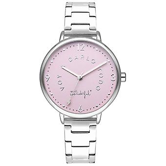 Mr wonderful shine and smile Quartz Analog Woman Watch with WR10100 Stainless Steel Bracelet