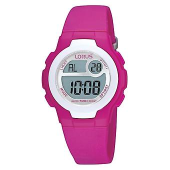 Lorus watches Quartz Digital Child Watch with R2319EX9 Rubber Bracelet