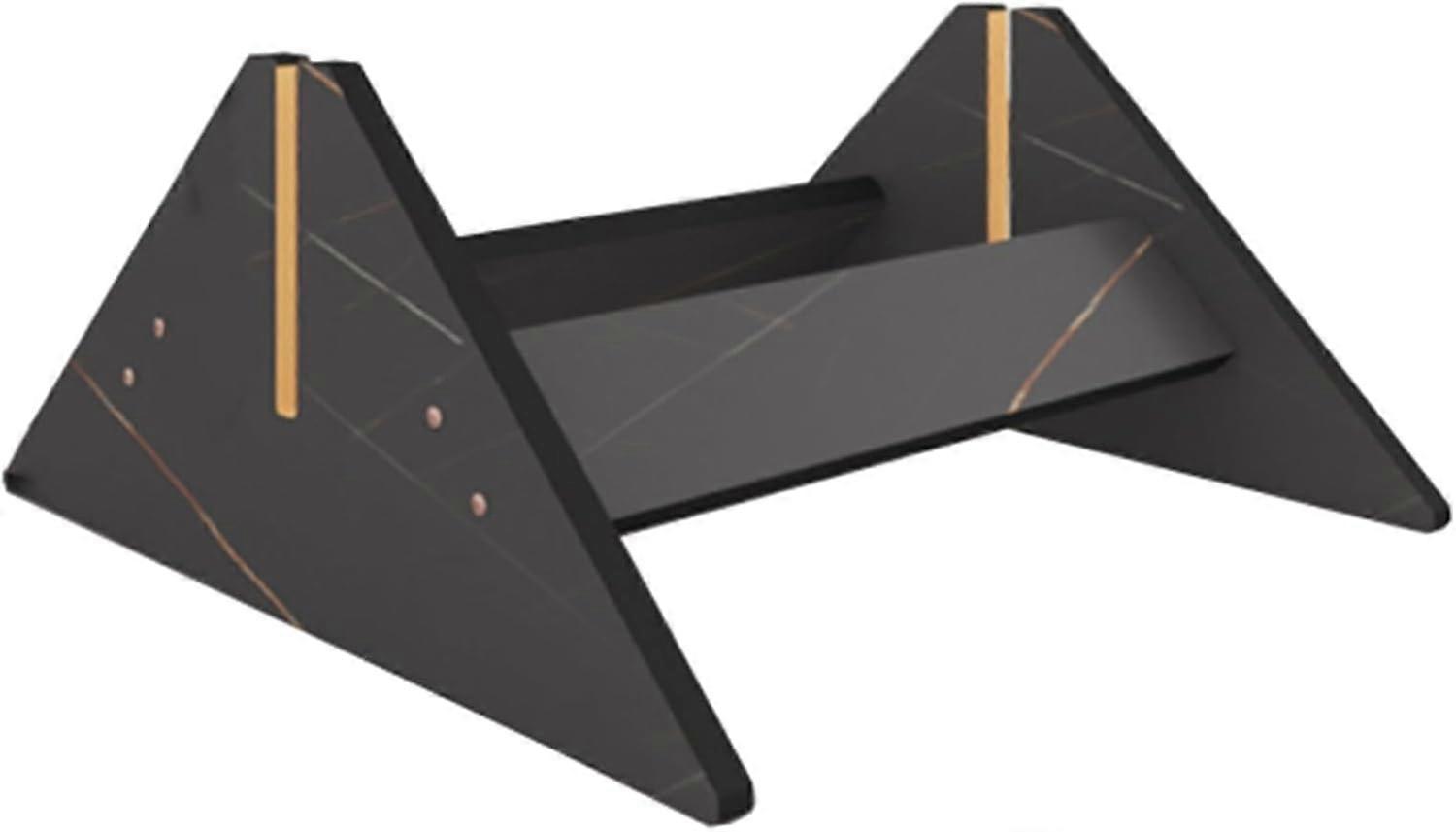 Triangular Floor Tile Display Rack with Insertion Frame, SpaceSaving Slot Design, Tile Sample Stand for Retail Stores