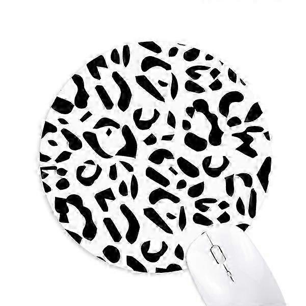 Leopard Art Round Mouse Pad
