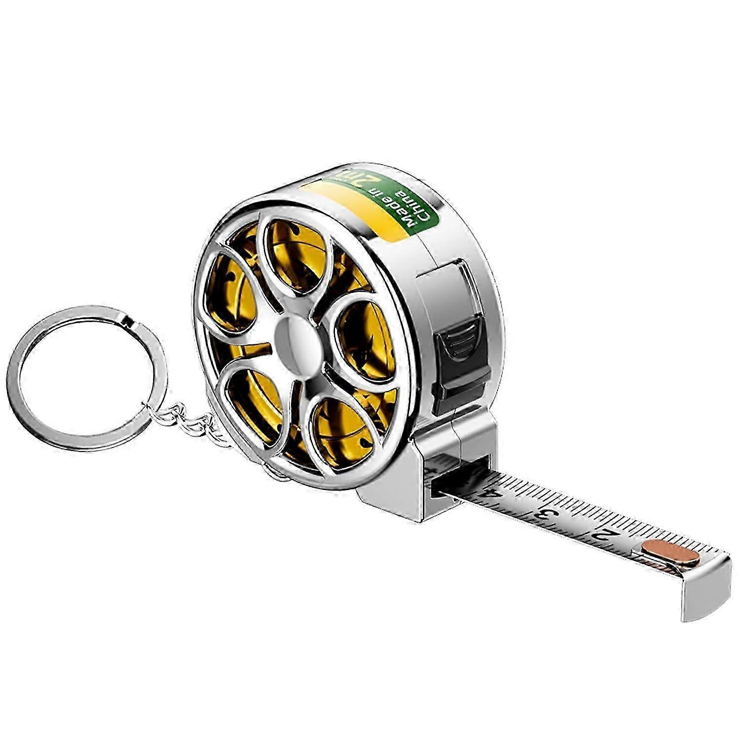 Compact 2m Stainless Tape With Keychain