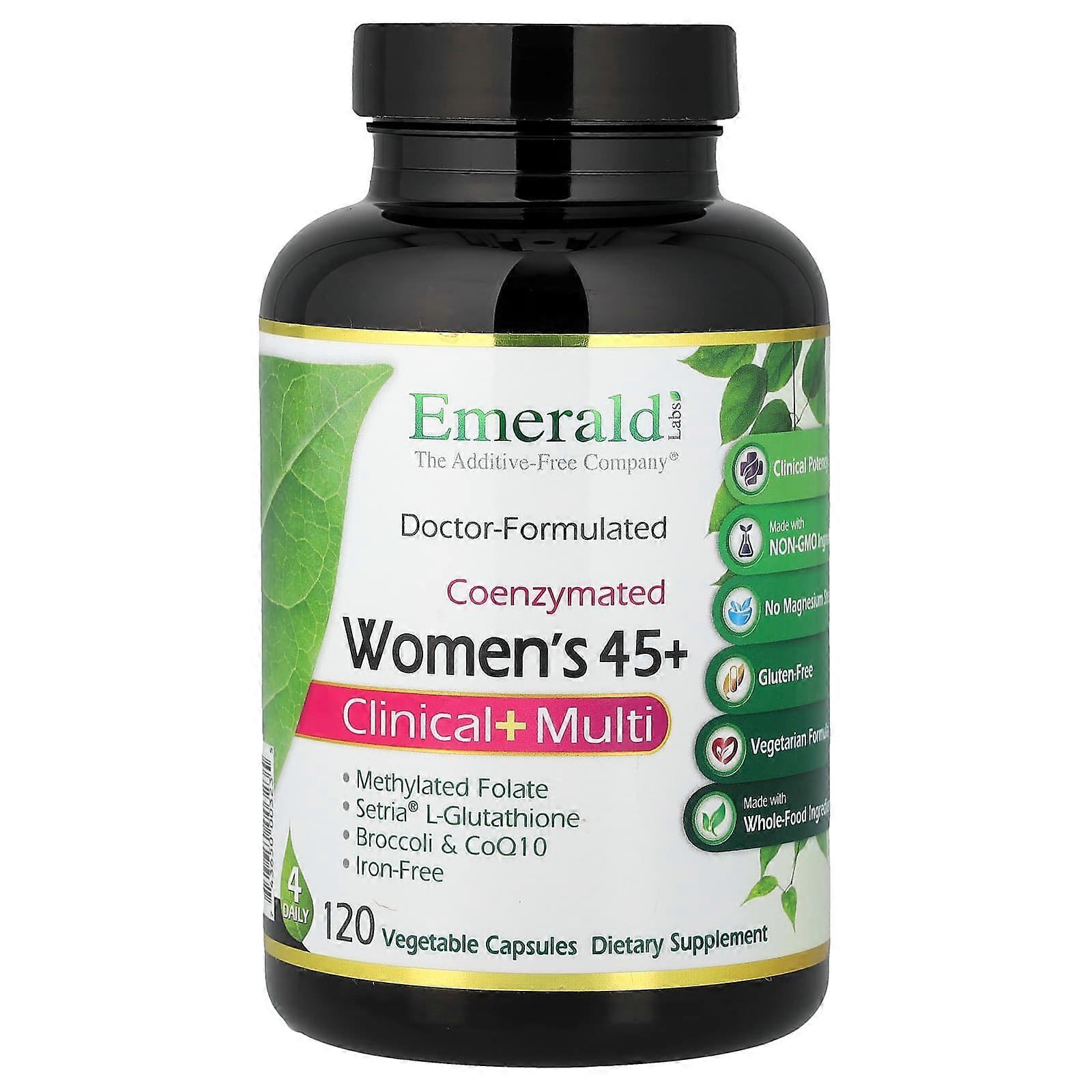 Emerald Laboratories, Women's 45+, Clinical + Multi, 120 Vegetable Caps