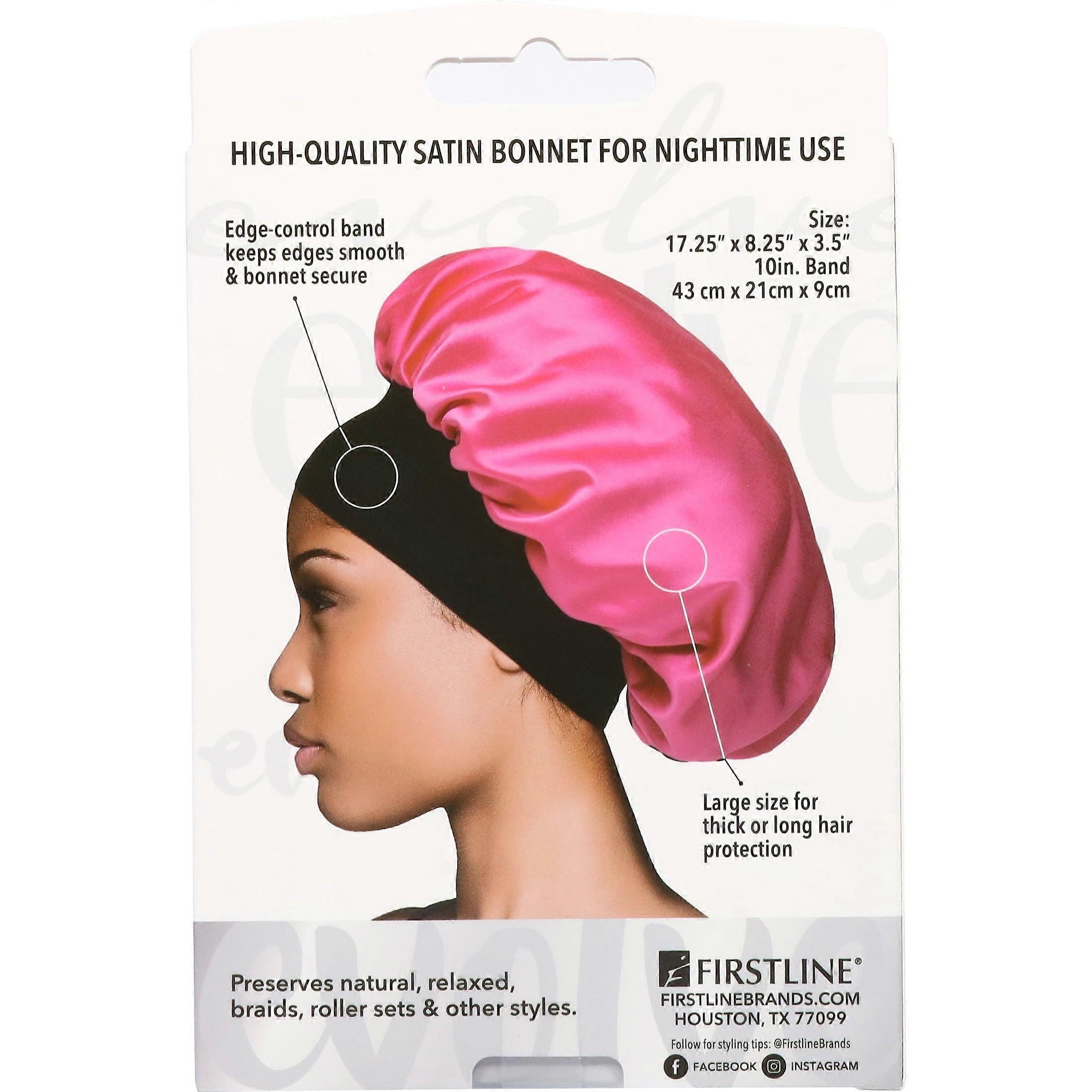 Evolve Satin Wide-edge Bonnet Fuchsia