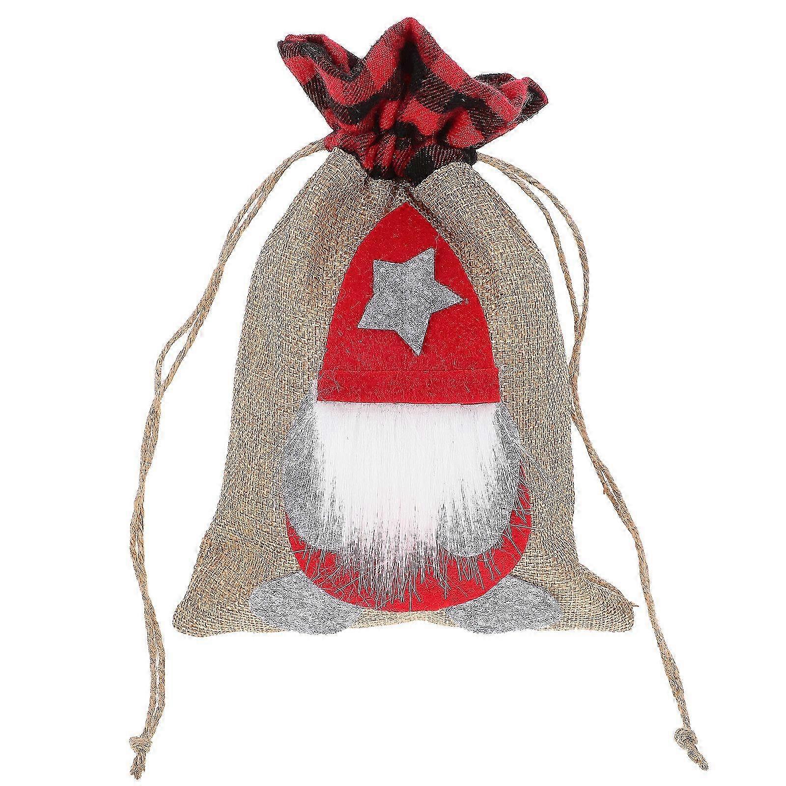 Christmas Candy Bag compatible with Storage Red Cloth Drawstring Gift Bag