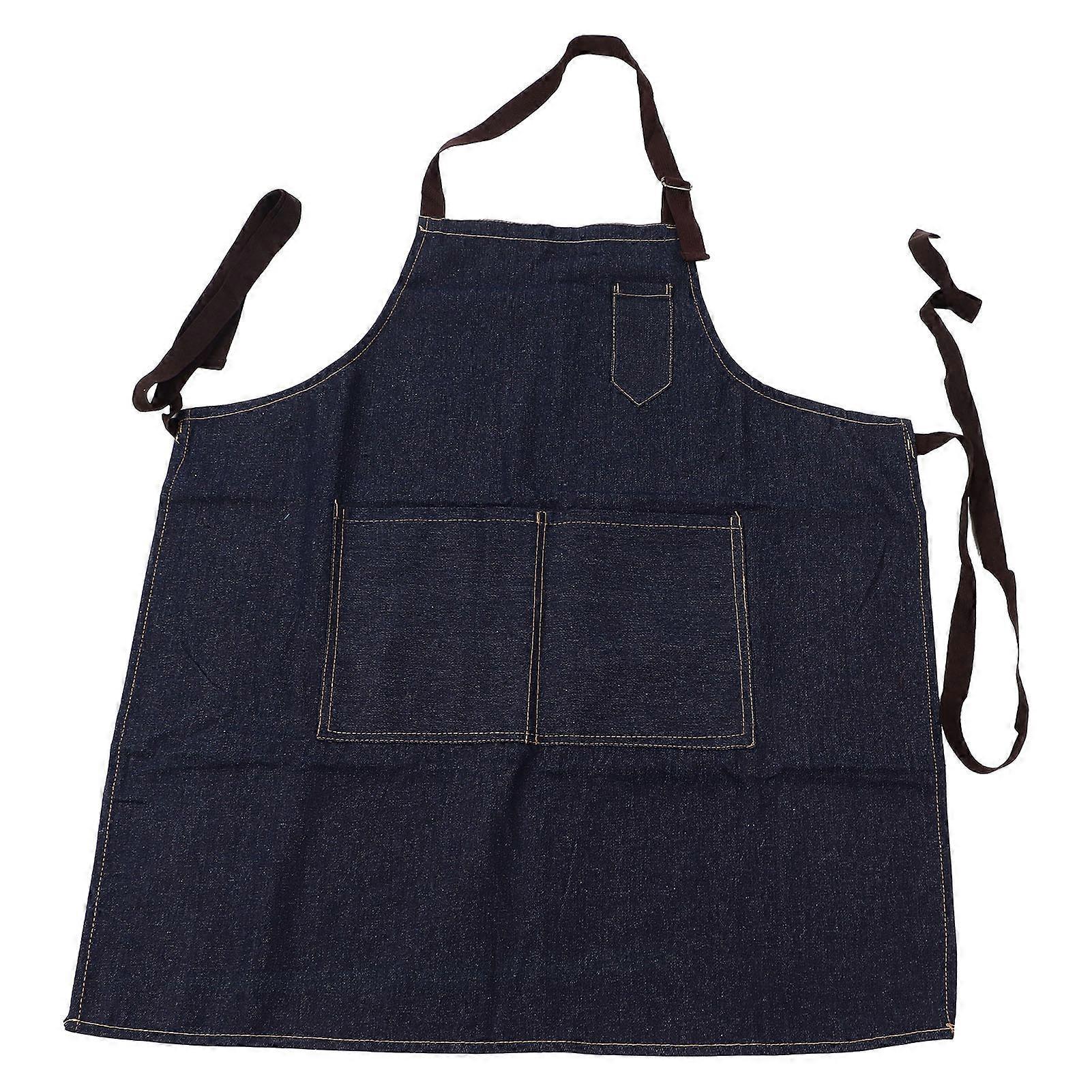 Washable Denim Apron Adjustable Durable