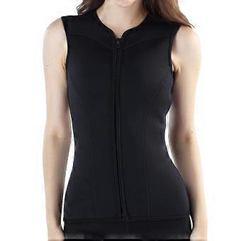 Gilet de plongée femme en néoprène 3 mm sans manches avec fermeture éclair frontale