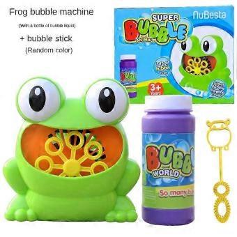 Best Selling Frog Hippopotamus Bubble Machine Toy Children Automatic Electric