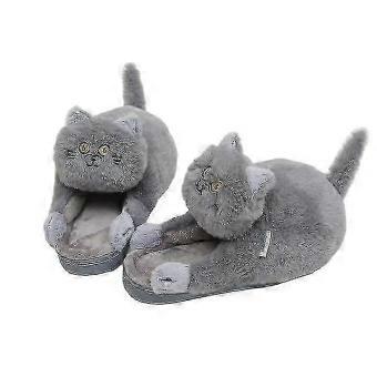 Cat Half-heeled Cotton Shoes